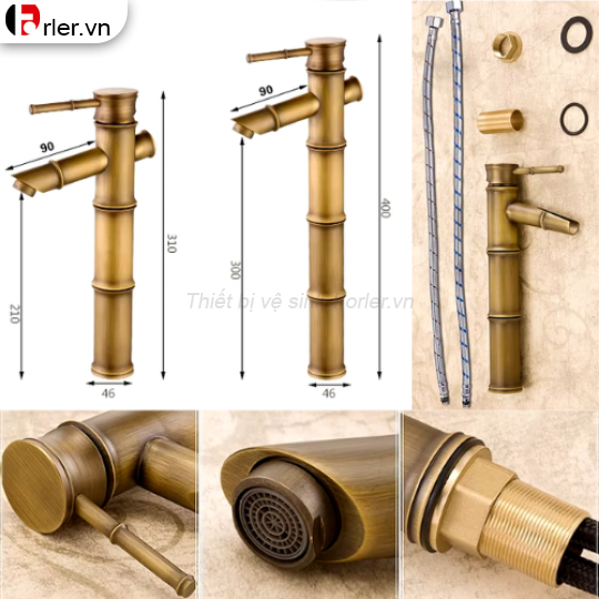 Vòi Lavabo Ống Tre 2 Kích Thước 20cm & 30cm FORLER