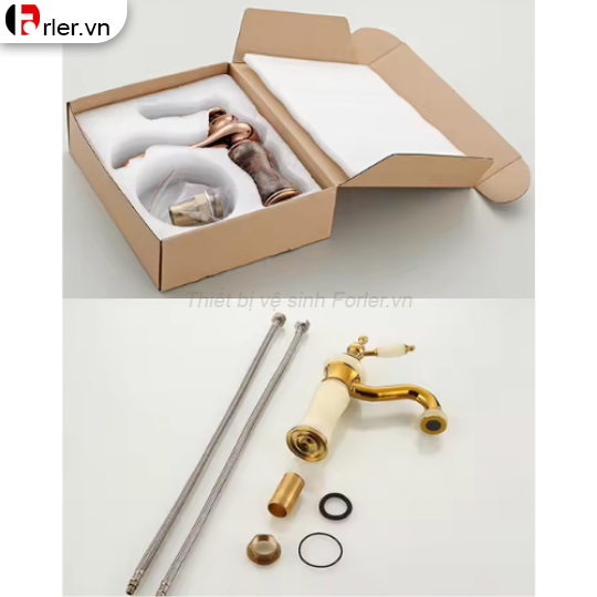 Vòi Lavabo Cổ Ngọc 2 Kích Thước 20cm và 30cm Sang Trọng FORLER