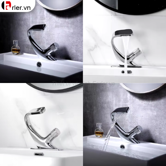 Vòi Lavabo Vòm Cung Nóng Lạnh FORLER
