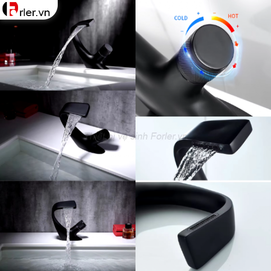 Vòi Lavabo Vòm Cung Nóng Lạnh FORLER