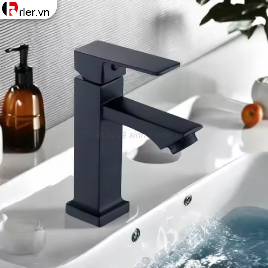 Vòi Lavabo Lạnh Vuông 2 Tấc FORLER