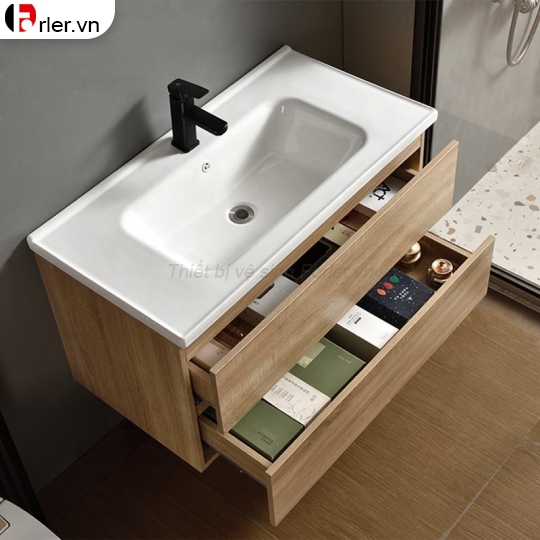 Bộ Tủ Nhựa PVC Giả Gỗ Cao Cấp & Tủ Gương Forler