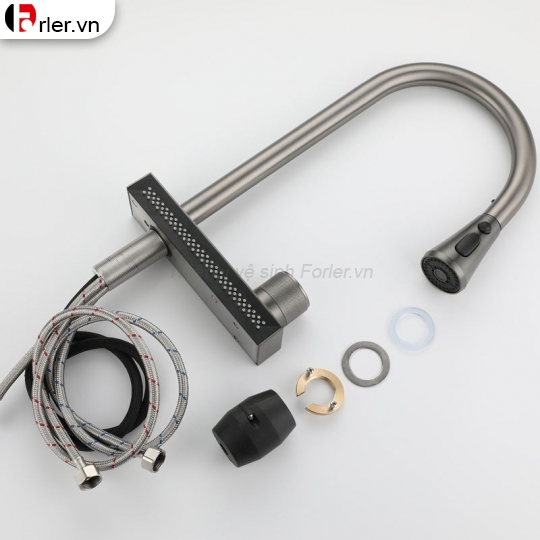 Vòi Rửa Chén Thác Nước Xám Nano (VRC33) Forler