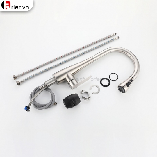 Vòi Rửa Chén Nóng Lạnh Dây Rút (VRC02) Forler