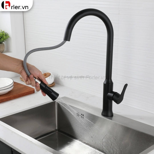 Vòi Rửa Dây Rút Chén Nóng Lạnh (VRC01) Forler 