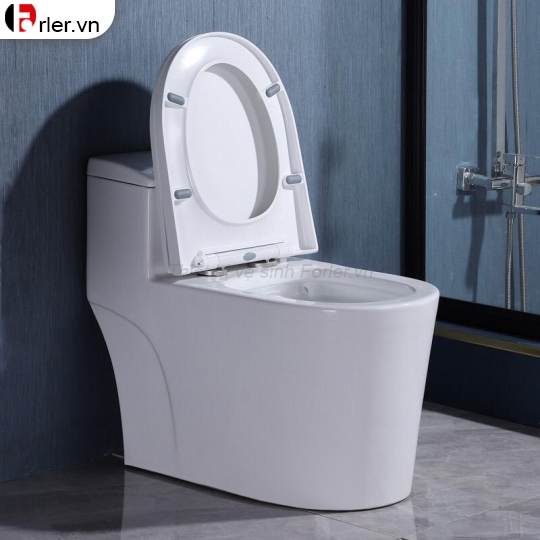 Bồn Cầu Một Khối Trắng Đen FORLER 