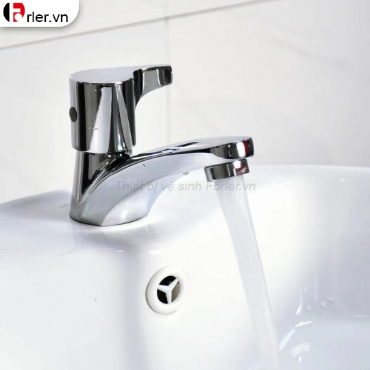 Vòi Lavabo Dấu Hỏi Lạnh Crom Bóng Forler 