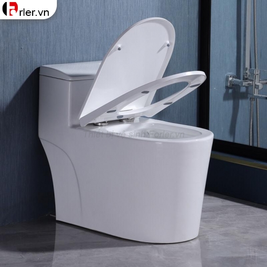 Bồn Cầu Một Khối Trắng Đen FORLER 