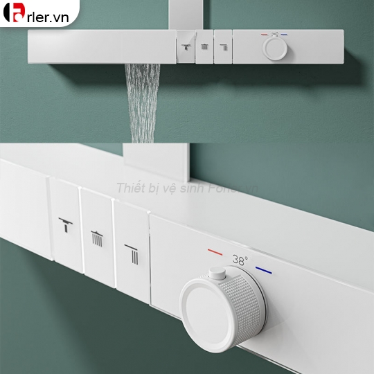 Sen Tắm NL Thanh Vuông 3 Phím Forler 