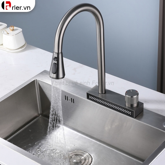 Vòi Rửa Chén Thác Nước Xám Nano (VRC33) Forler