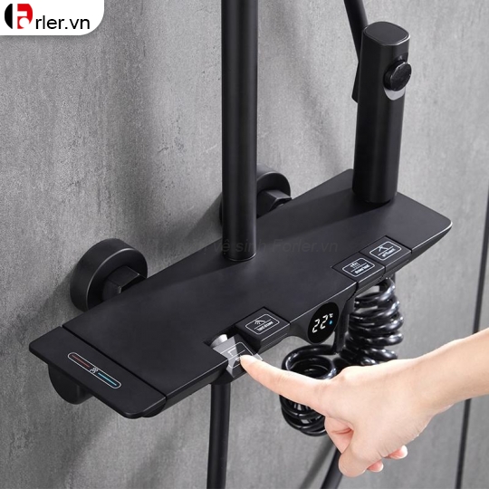 Bộ Sen Cây 4in1 Hiển Thị Nhiệt Độ Nước Forler