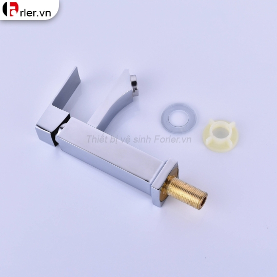 Vòi Lavabo Vuông lạnh Đồng Thau Mạ Crome Forler 