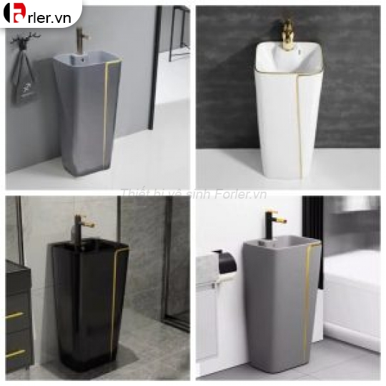Lavabo Trụ Đứng Liền Khối FORLER