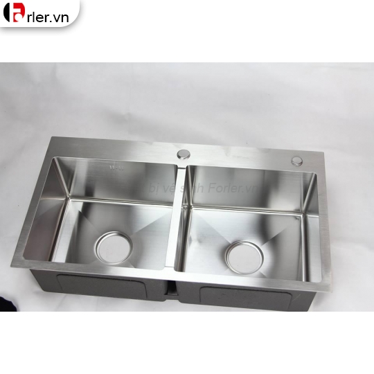 Chậu Rửa Chén Inox 304 2 Hộc Inox Mờ Forler