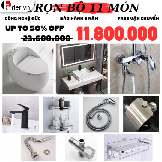 Combo trọn bộ 1 món thiết bị vệ sinh CB-FLVS01