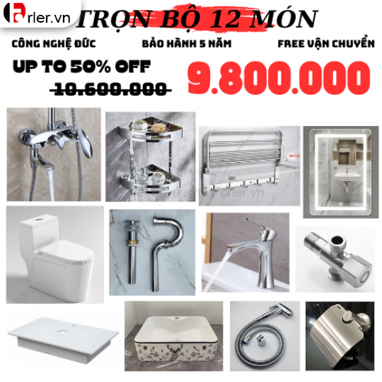 Combo trọn bộ 1 món thiết bị vệ sinh CB-LSVS08