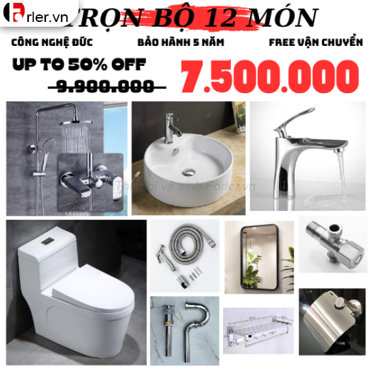 Combo trọn bộ 1 món thiết bị vệ sinh CB-LSVS05