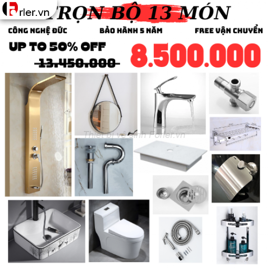 Combo trọn bộ 1 món thiết bị vệ sinh CB-LSVS04