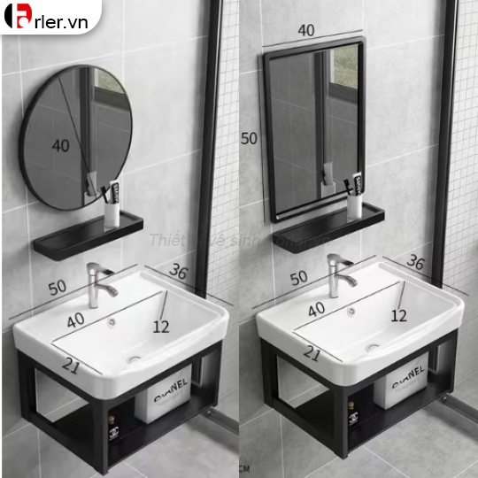 Tủ Phòng Tắm Khung Nhôm Inox Đơn Giản FORLER