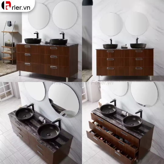 Tủ Lavabo Nhựa PVC Cao Cấp - Thiết Kế Theo Yêu Cầu FORLER