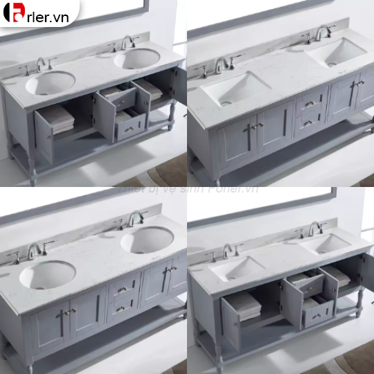 Tủ Lavabo Nhựa PVC Cao Cấp - Thiết Kế Theo Yêu Cầu FORLER