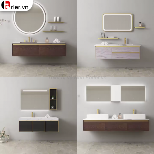 Tủ Lavabo Nhựa PVC Cao Cấp - Thiết Kế Theo Yêu Cầu FORLER