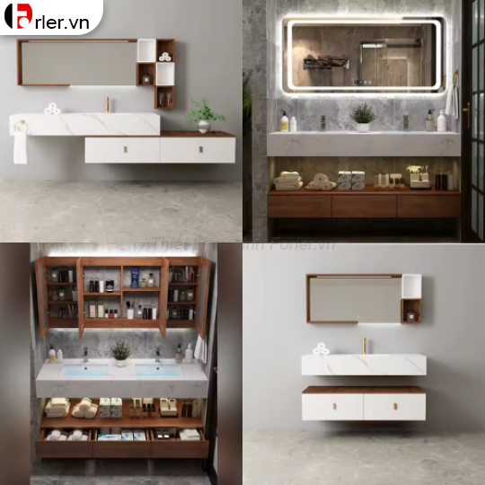Tủ Lavabo Nhựa PVC Cao Cấp - Thiết Kế Theo Yêu Cầu FORLER