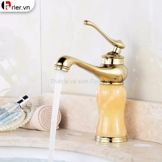 Vòi Lavabo Cổ Ngọc 2 Kích Thước 20cm và 30cm Sang Trọng Forler 