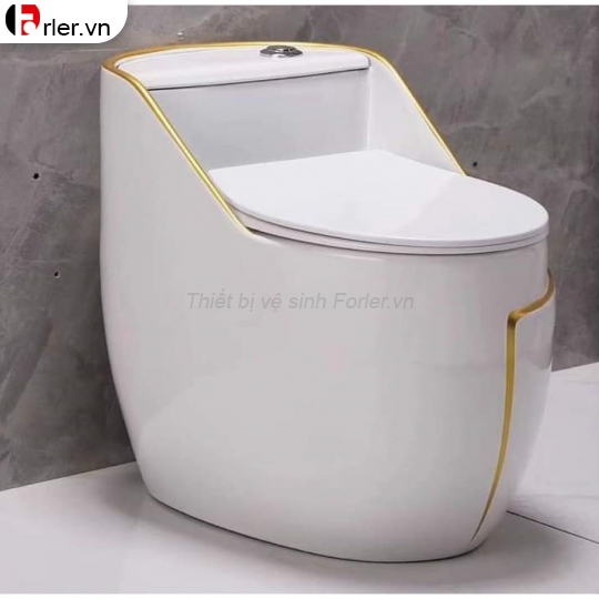 Bồn Cầu Trứng Sọc Men Sứ Cao Cấp Forler