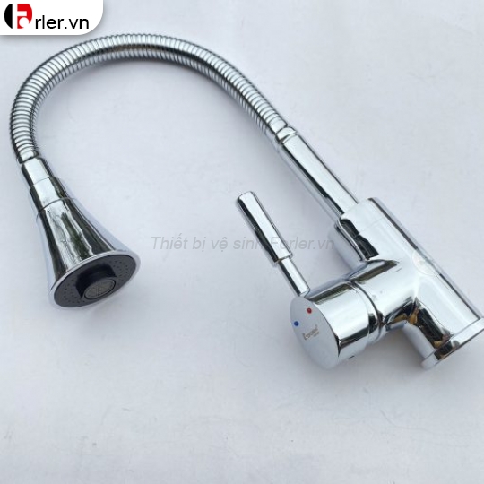Vòi Rửa Chén Bẻ Đầu Loe Bi Nóng Lạnh (VRC14) Forler