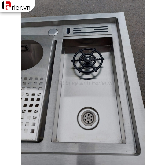 Chậu Rửa Chén Inox 304 - 2 Hộc - Có Bàn Chờ Forler 