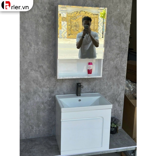 Bộ Tủ Nhựa PVC Đặc Mini & Tủ Gương Forler