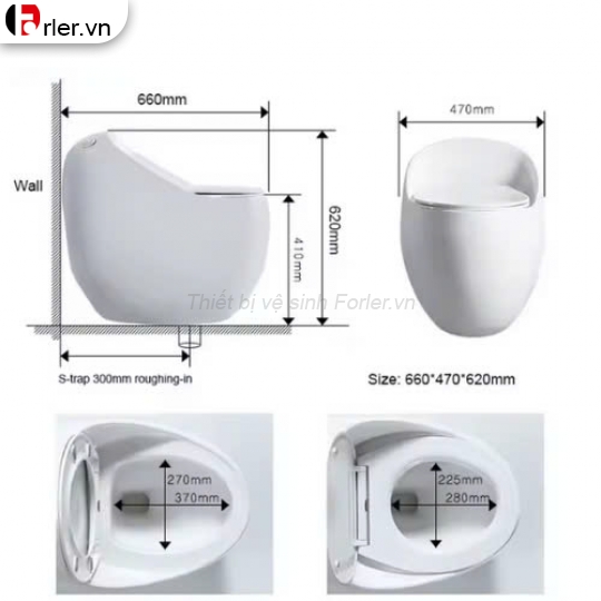 Bồn Cầu Trứng FORLER