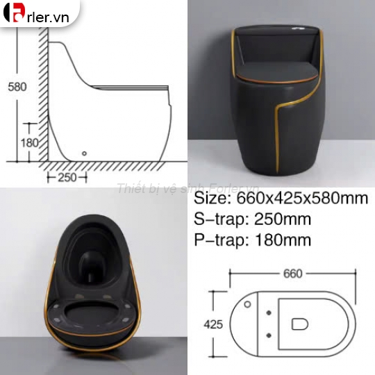Bồn Cầu Trứng Sọc FORLER