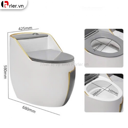 Bồn Cầu Trứng Sọc FORLER