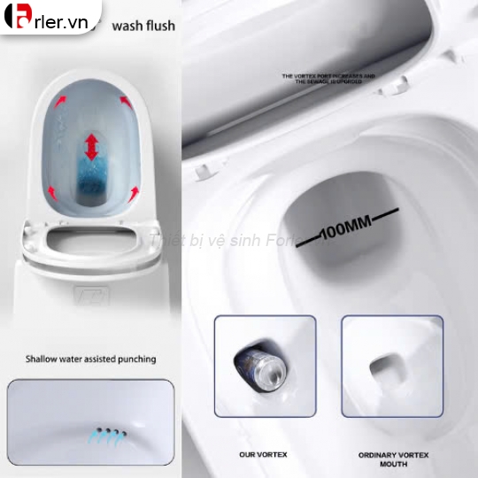 Bồn Cầu Cao Cấp Một Khối 107 FORLER