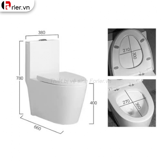 Bồn Cầu 1 Khối FORLER