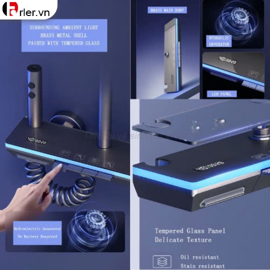 Sen Cây Phím Đàn có Led Xám Titan FORLER