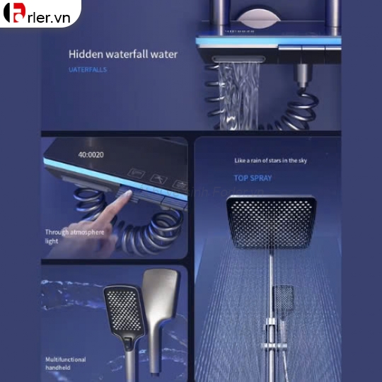 Sen Cây Phím Đàn có Led Xám Titan FORLER