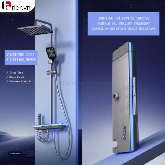 Sen Cây Phím Đàn có Led Xám Titan FORLER