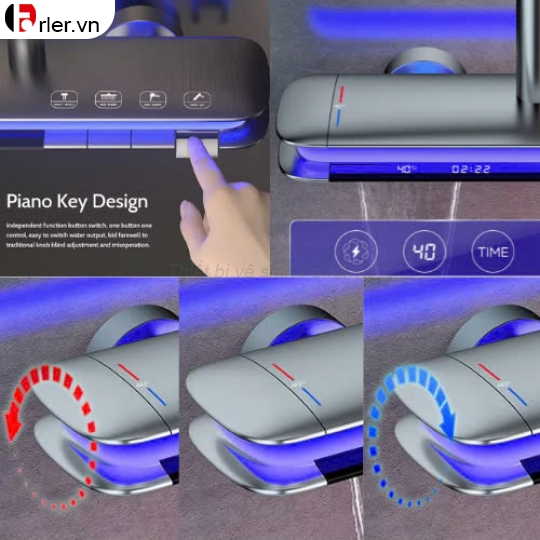 Sen Tắm Nóng Lạnh Thanh Bầu 4 phím có nhiệt độ FORLER