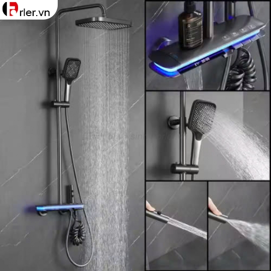 Sen Tắm Nóng Lạnh Thanh Bầu 4 phím có nhiệt độ FORLER