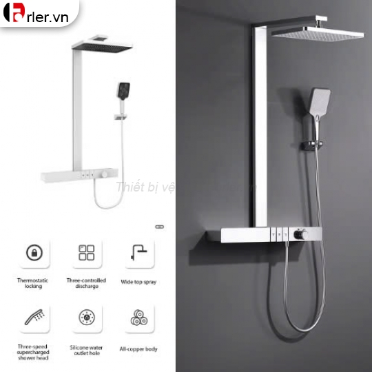 Sen Tắm NL Thanh Vuông 3 phím FORLER