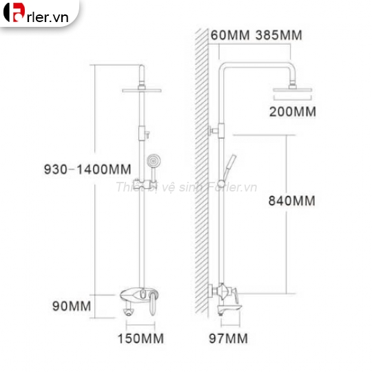 Sen Cây Inox Tay Gạt Lá Mạ FORLER