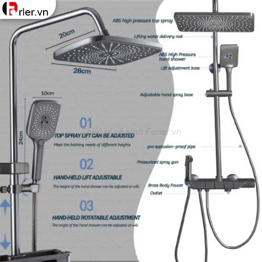 Sen Cây 4 Phím inox FORLER