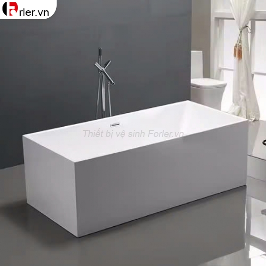 Bồn Tắm Nằm Cao Cấp Hình Chữ Nhật Trắng FORLER