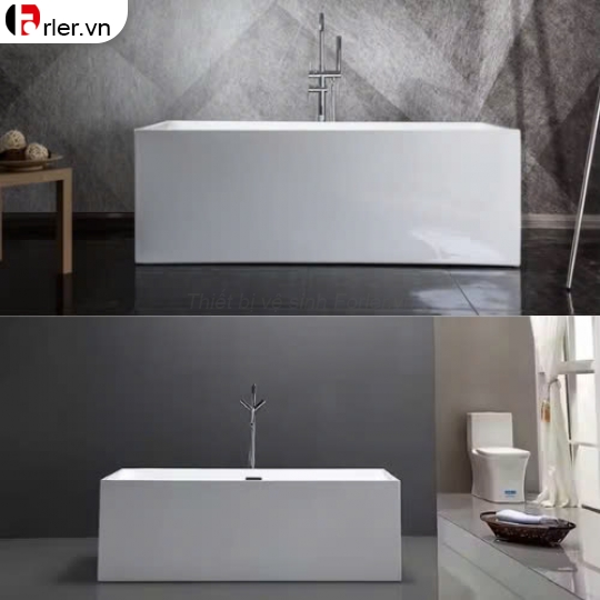 Bồn Tắm Nằm Cao Cấp Hình Chữ Nhật Trắng FORLER