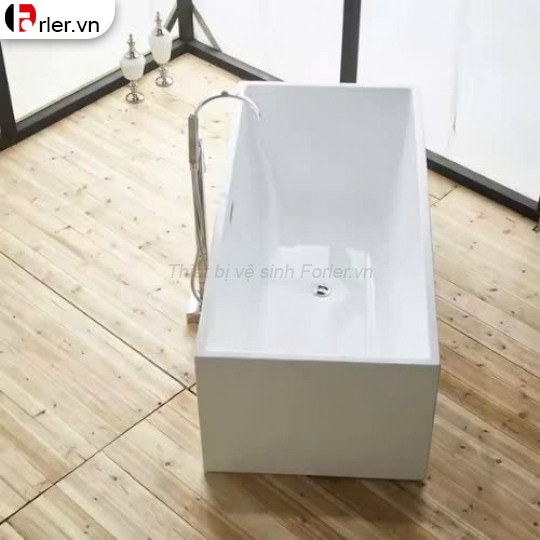 Bồn Tắm Nằm Cao Cấp Hình Chữ Nhật Trắng FORLER