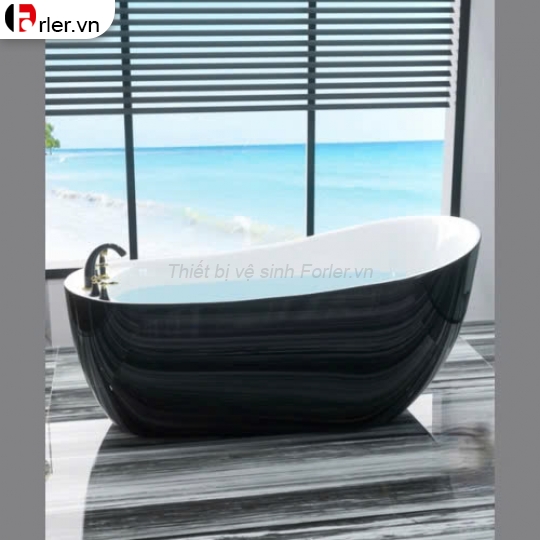 Bồn tắm massage Oval cong FORLER