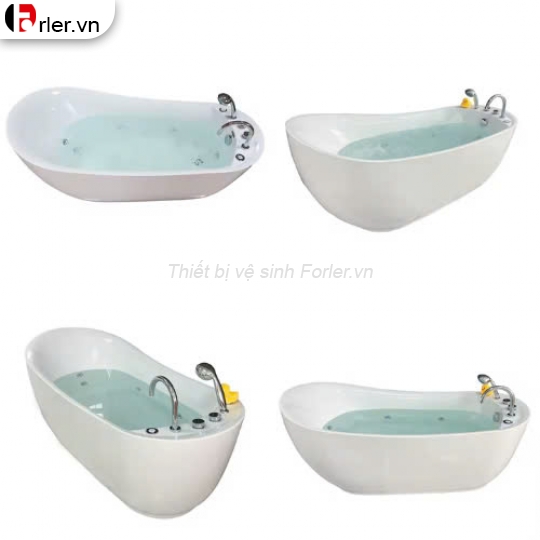 Bồn tắm massage Oval cong FORLER